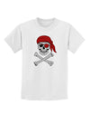 Pirate Skull Childrens T-Shirt-Childrens T-Shirt-TooLoud-White-X-Small-Davson Sales