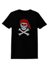 Pirate Skull Womens Dark T-Shirt-Womens T-Shirt-TooLoud-Black-X-Small-Davson Sales