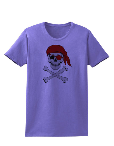 Pirate Skull Womens T-Shirt-Womens T-Shirt-TooLoud-Violet-X-Small-Davson Sales