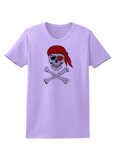 Pirate Skull Womens T-Shirt-Womens T-Shirt-TooLoud-Lavender-X-Small-Davson Sales