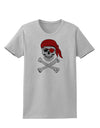 Pirate Skull Womens T-Shirt-Womens T-Shirt-TooLoud-AshGray-X-Small-Davson Sales