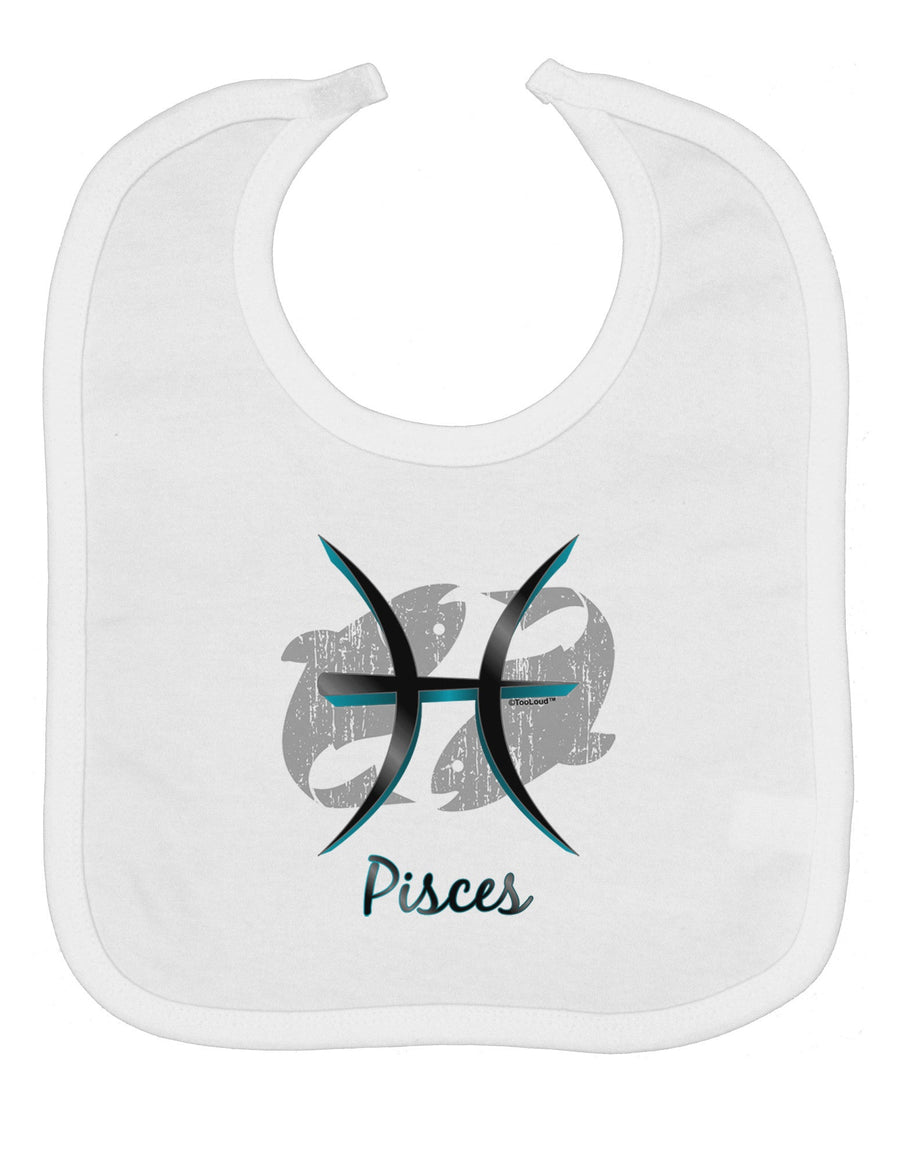 Pisces Symbol Baby Bib