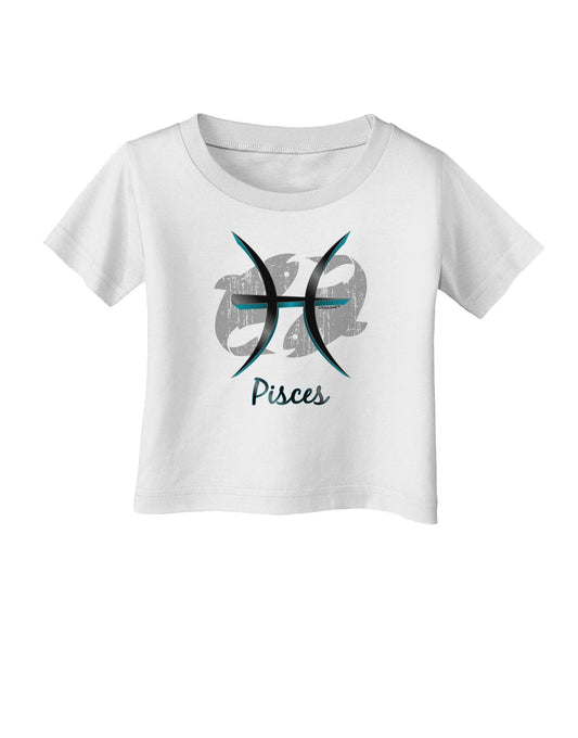Pisces Symbol Infant T-Shirt-Infant T-Shirt-TooLoud-White-06-Months-Davson Sales
