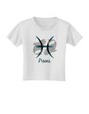 Pisces Symbol Toddler T-Shirt-Toddler T-Shirt-TooLoud-White-2T-Davson Sales