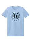 Pisces Symbol Womens T-Shirt-Womens T-Shirt-TooLoud-Light-Blue-X-Small-Davson Sales