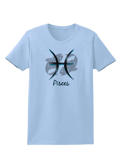 Pisces Symbol Womens T-Shirt-Womens T-Shirt-TooLoud-Light-Blue-X-Small-Davson Sales