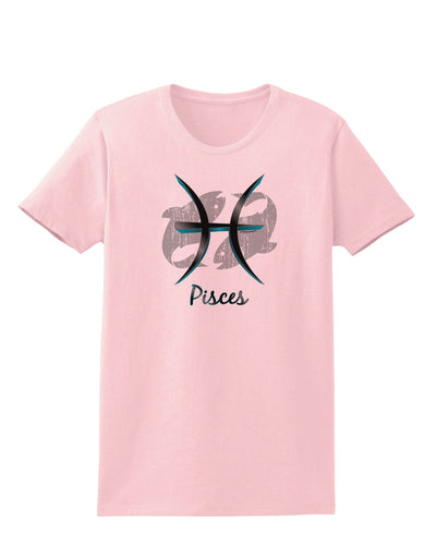 Pisces Symbol Womens T-Shirt-Womens T-Shirt-TooLoud-PalePink-X-Small-Davson Sales