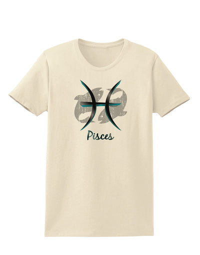 Pisces Symbol Womens T-Shirt-Womens T-Shirt-TooLoud-Natural-X-Small-Davson Sales