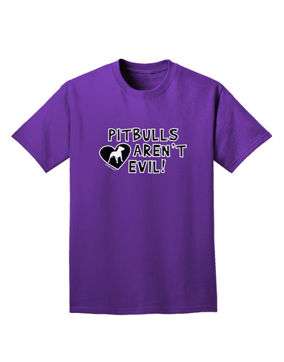 Pitbulls Aren't Evil Adult Dark T-Shirt-Mens T-Shirt-TooLoud-Purple-Small-Davson Sales