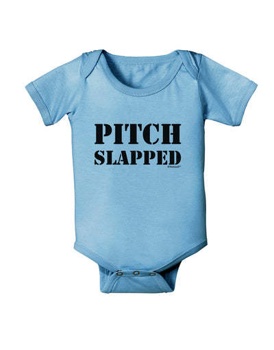 Pitch Slapped Baby Romper Bodysuit-Baby Romper-TooLoud-Light-Blue-06-Months-Davson Sales