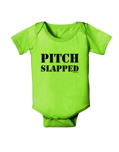 Pitch Slapped Baby Romper Bodysuit-Baby Romper-TooLoud-Lime-Green-06-Months-Davson Sales