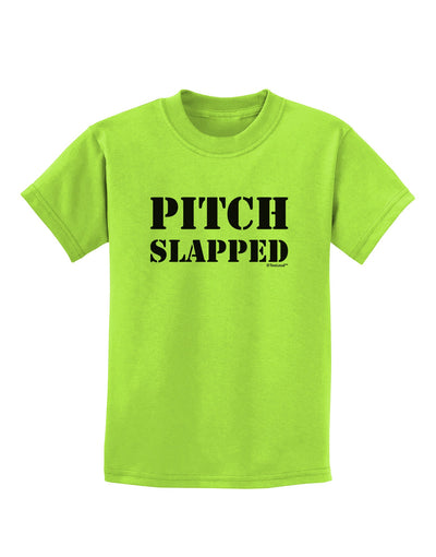 Pitch Slapped Childrens T-Shirt-Childrens T-Shirt-TooLoud-Lime-Green-X-Small-Davson Sales