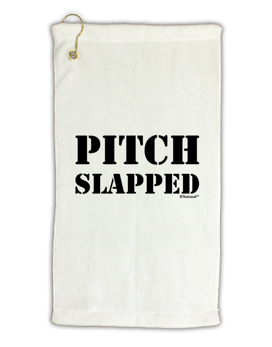 Pitch Slapped Micro Terry Gromet Golf Towel 16 x 25 inch-Golf Towel-TooLoud-White-Davson Sales