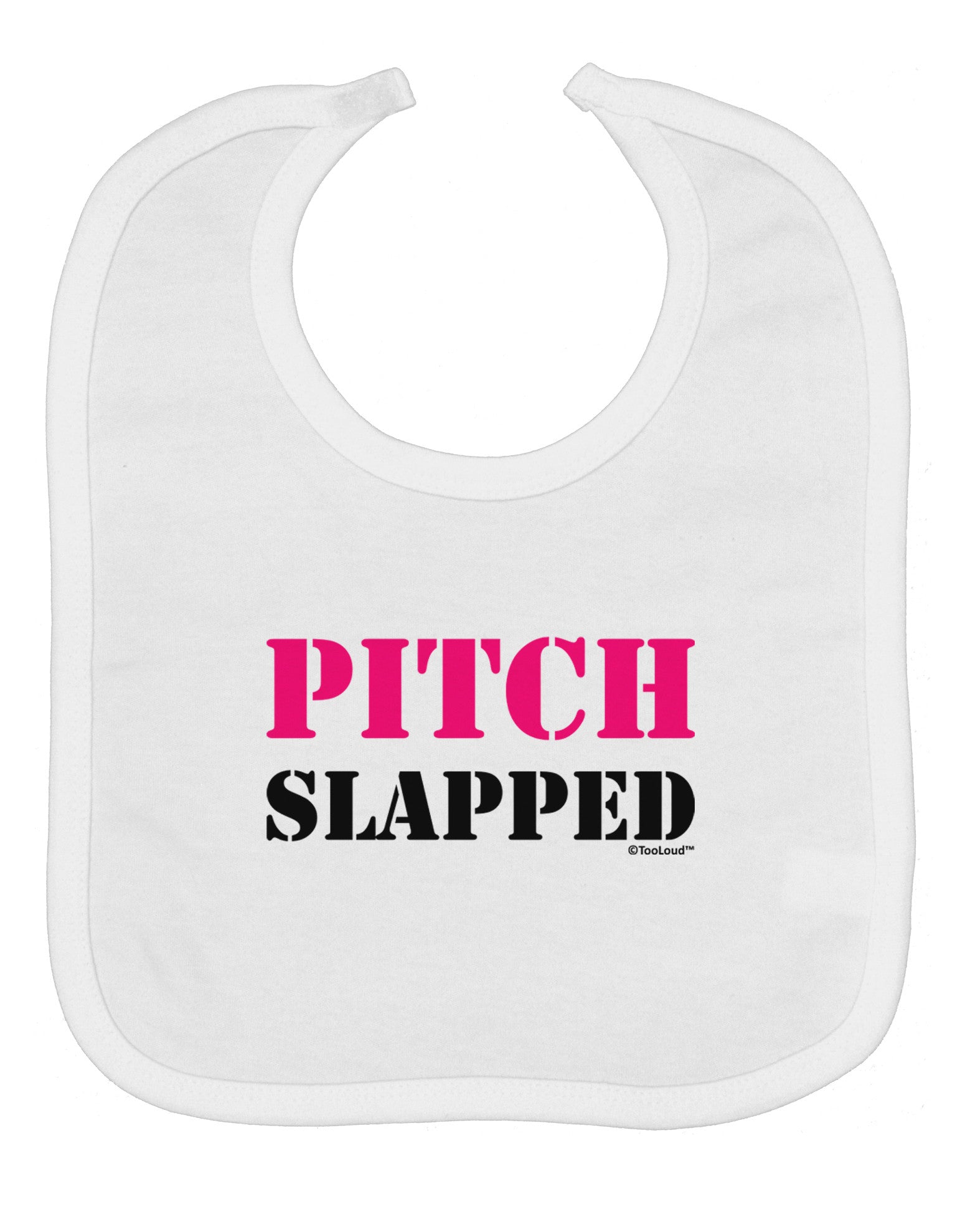 Pitch Slapped - Pink Baby Bib