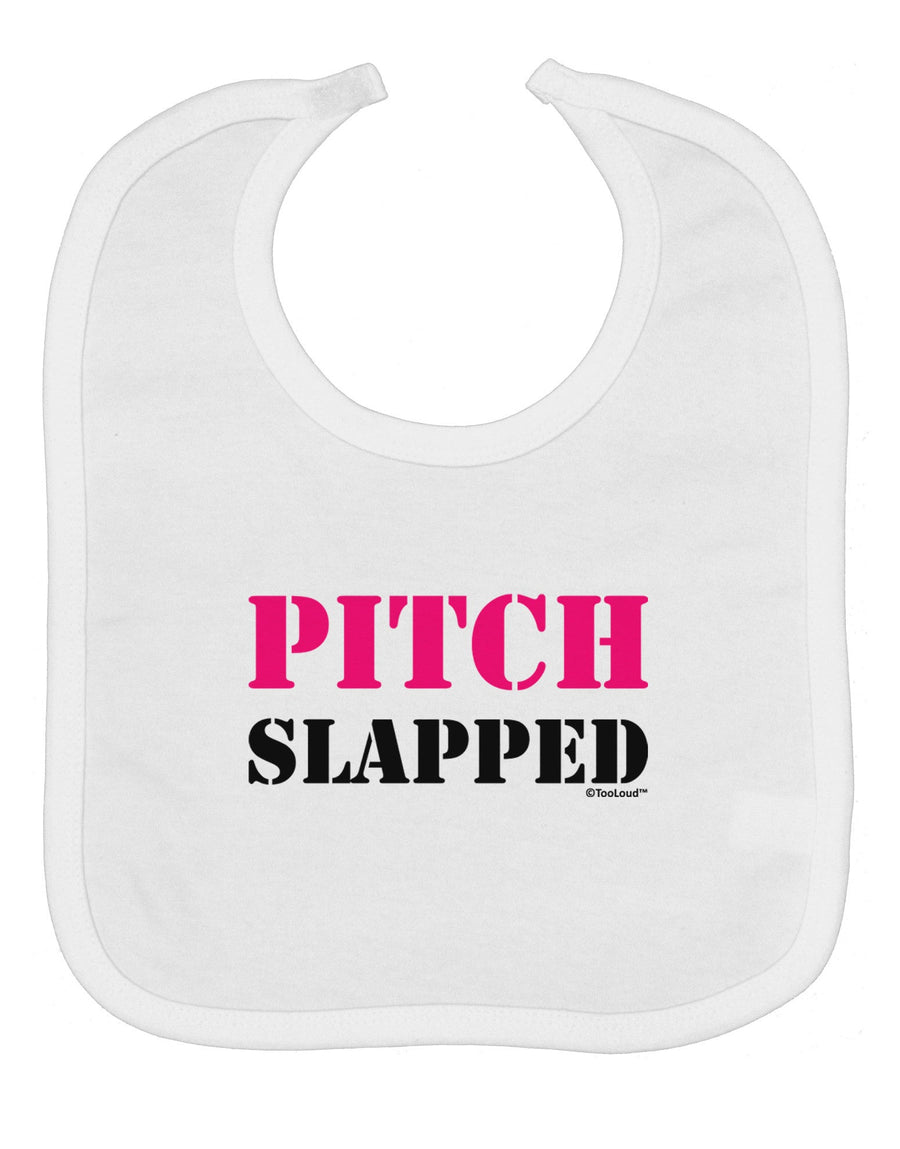 Pitch Slapped - Pink Baby Bib