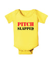 Pitch Slapped - Pink Baby Romper Bodysuit-Baby Romper-TooLoud-Yellow-06-Months-Davson Sales