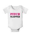 Pitch Slapped - Pink Baby Romper Bodysuit-Baby Romper-TooLoud-White-06-Months-Davson Sales