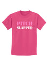 Pitch Slapped - Pink Childrens Dark T-Shirt-Childrens T-Shirt-TooLoud-Sangria-X-Small-Davson Sales