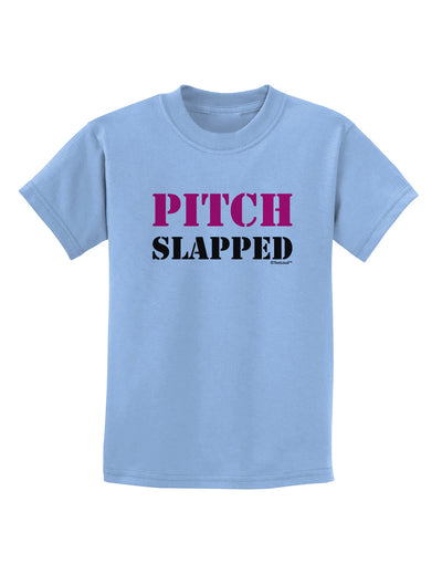 Pitch Slapped - Pink Childrens T-Shirt-Childrens T-Shirt-TooLoud-Light-Blue-X-Small-Davson Sales