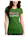 Pitch Slapped - Pink Juniors Crew Dark T-Shirt-T-Shirts Juniors Tops-TooLoud-Kiwi-Green-Juniors Fitted Small-Davson Sales