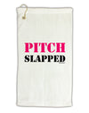 Pitch Slapped - Pink Micro Terry Gromet Golf Towel 16 x 25 inch-Golf Towel-TooLoud-White-Davson Sales