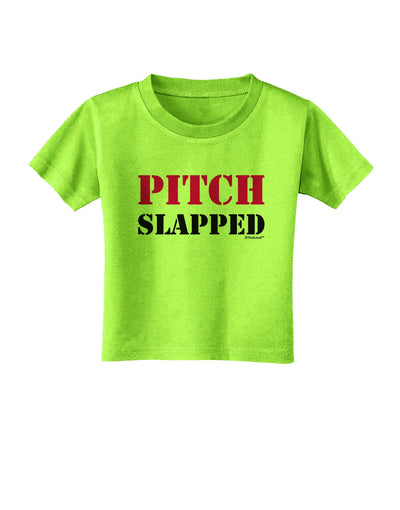 Pitch Slapped - Pink Toddler T-Shirt-Toddler T-Shirt-TooLoud-Lime-Green-2T-Davson Sales