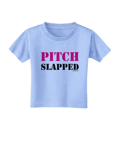 Pitch Slapped - Pink Toddler T-Shirt-Toddler T-Shirt-TooLoud-Aquatic-Blue-2T-Davson Sales