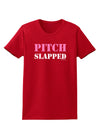 Pitch Slapped - Pink Womens Dark T-Shirt-TooLoud-Red-X-Small-Davson Sales