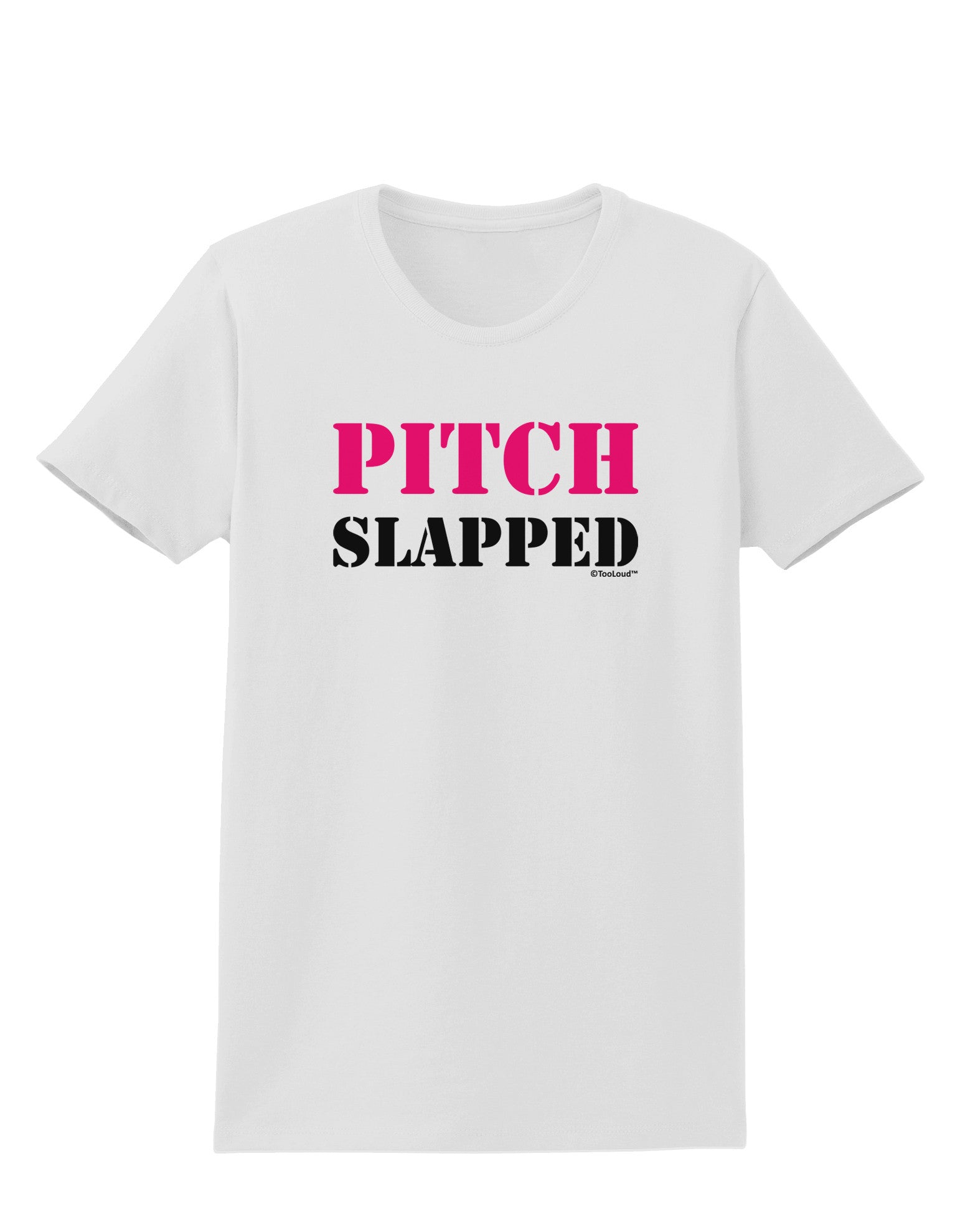 Pitch Slapped - Pink Womens T-Shirt-Womens T-Shirt-TooLoud-White-X-Small-Davson Sales