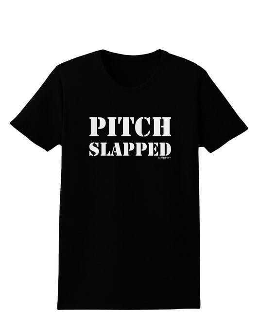Pitch Slapped Womens Dark T-Shirt-TooLoud-Black-X-Small-Davson Sales