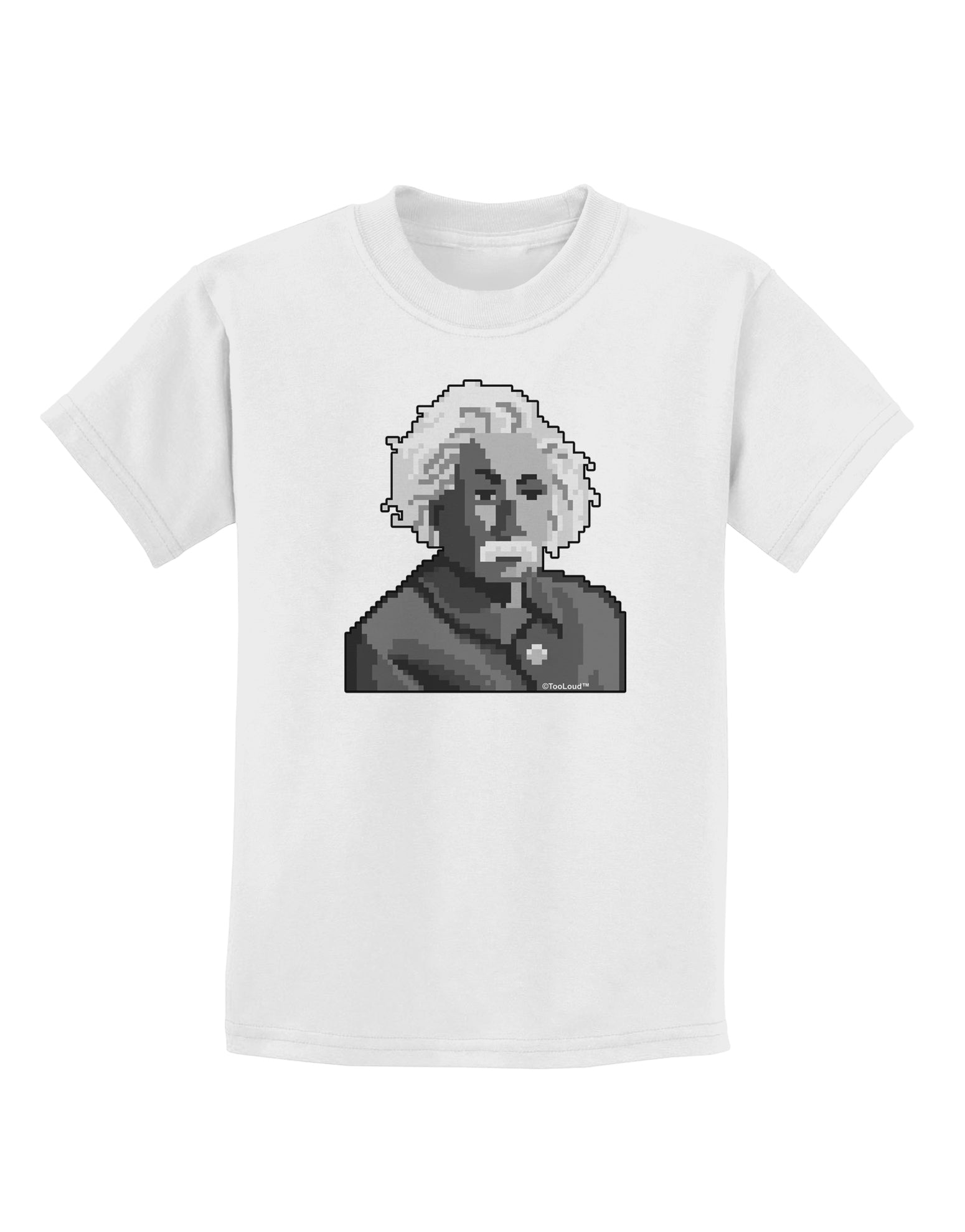 Pixel Albert Design Childrens T-Shirt by TooLoud-Childrens T-Shirt-TooLoud-White-X-Small-Davson Sales