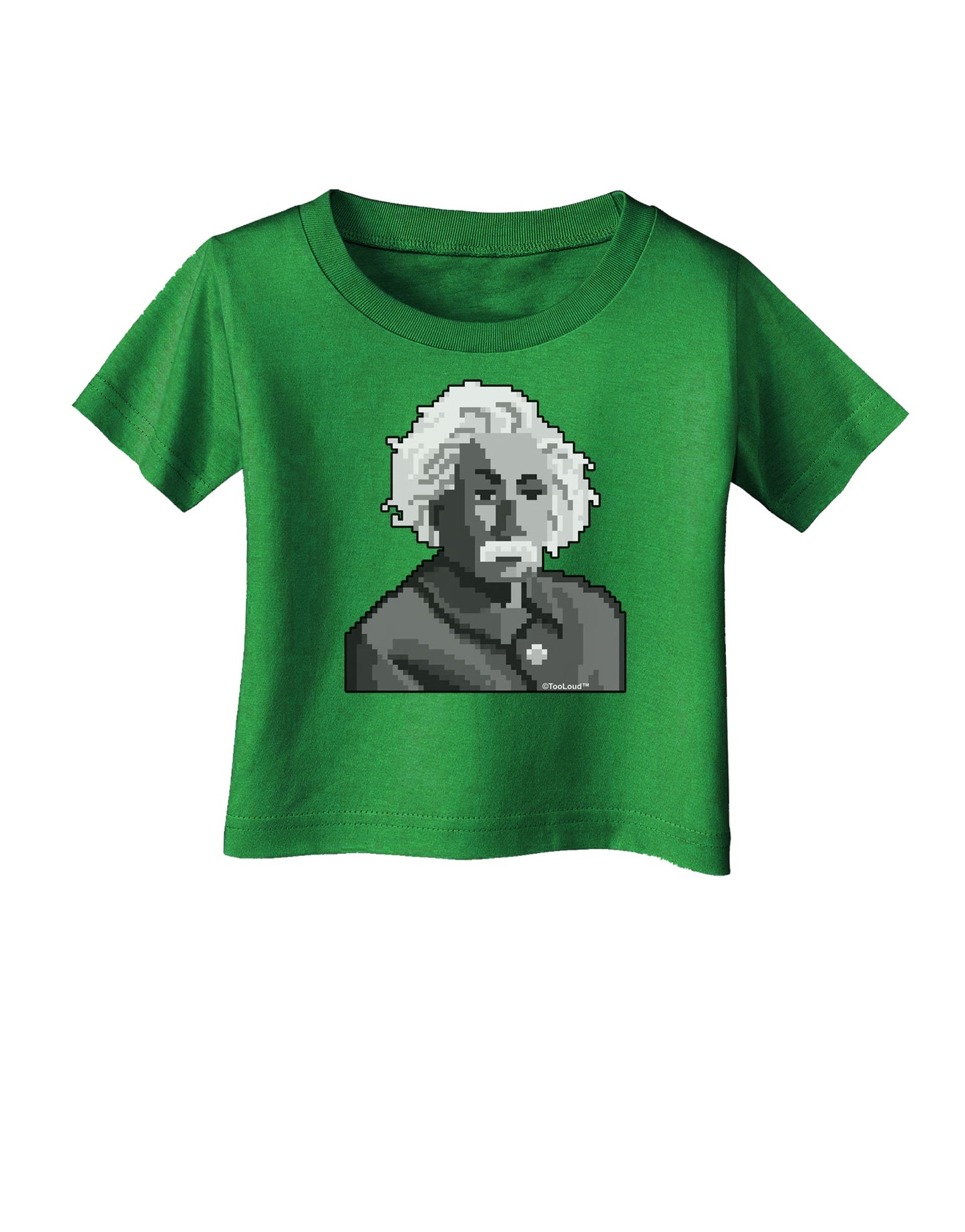 Pixel Albert Design Infant T-Shirt Dark by TooLoud-Infant T-Shirt-TooLoud-Clover-Green-06-Months-Davson Sales