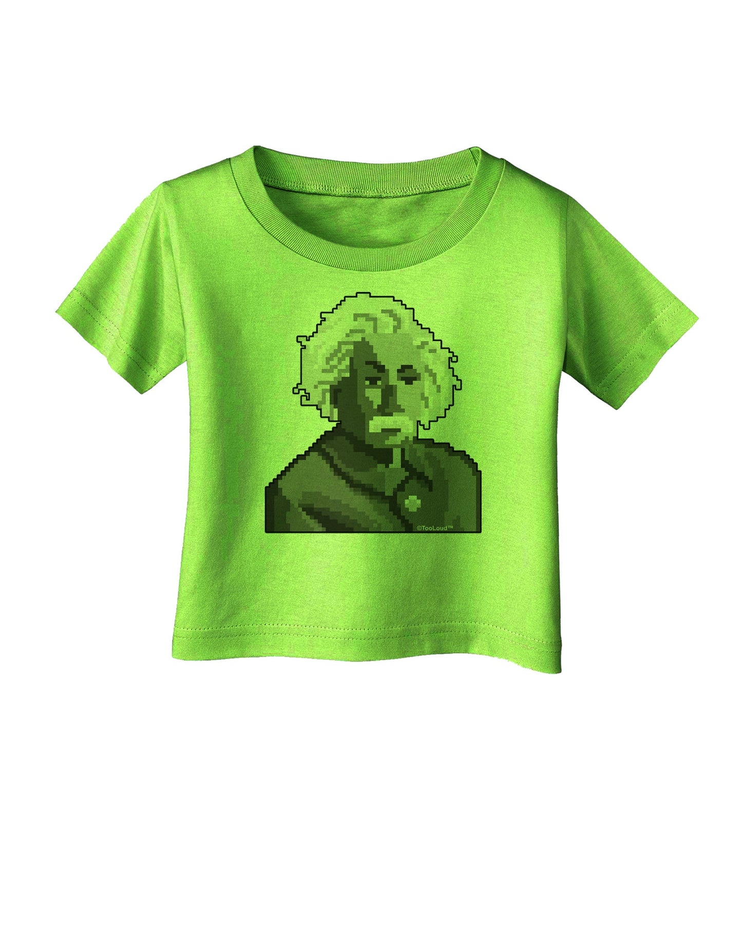 Pixel Albert Design Infant T-Shirt by TooLoud-Infant T-Shirt-TooLoud-Lime-Green-06-Months-Davson Sales