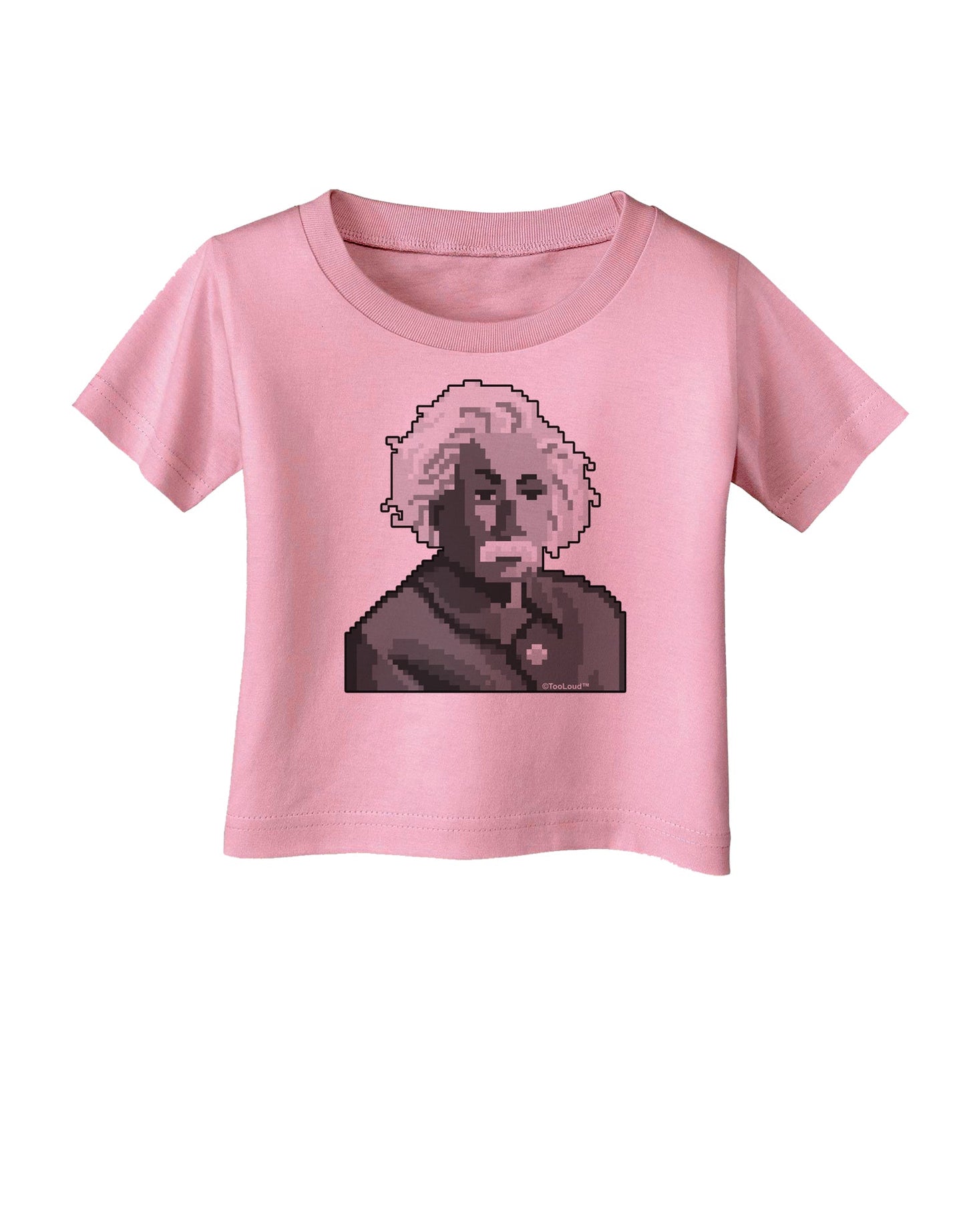 Pixel Albert Design Infant T-Shirt by TooLoud-Infant T-Shirt-TooLoud-Candy-Pink-06-Months-Davson Sales
