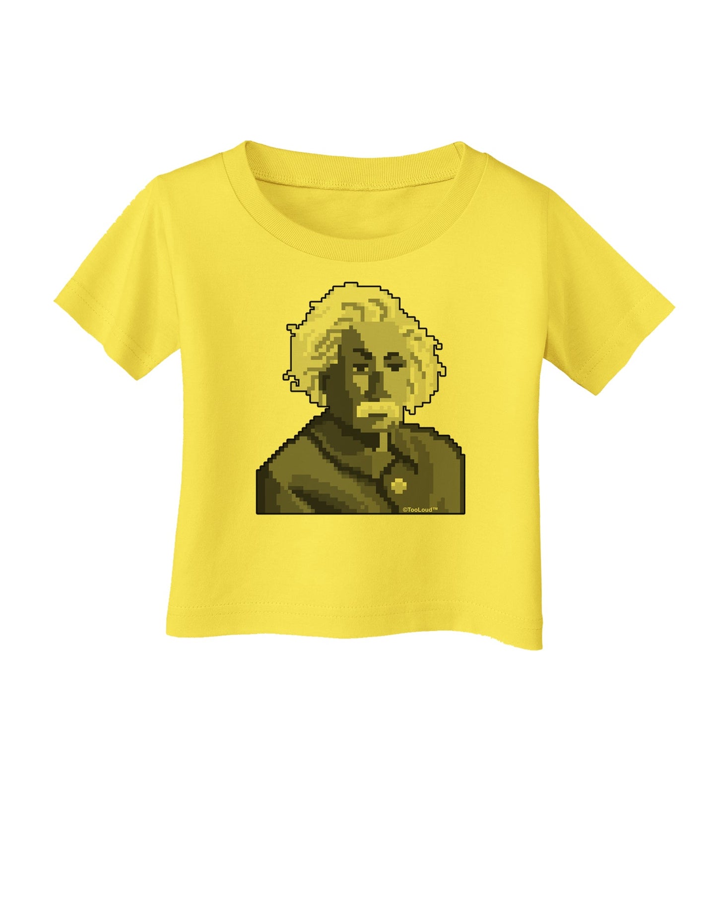Pixel Albert Design Infant T-Shirt by TooLoud-Infant T-Shirt-TooLoud-Yellow-06-Months-Davson Sales