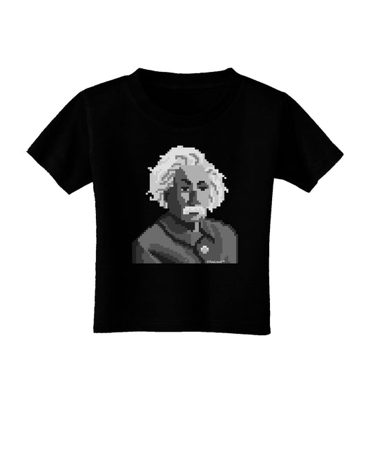 Pixel Albert Design Toddler T-Shirt Dark by TooLoud-Toddler T-Shirt-TooLoud-Black-2T-Davson Sales