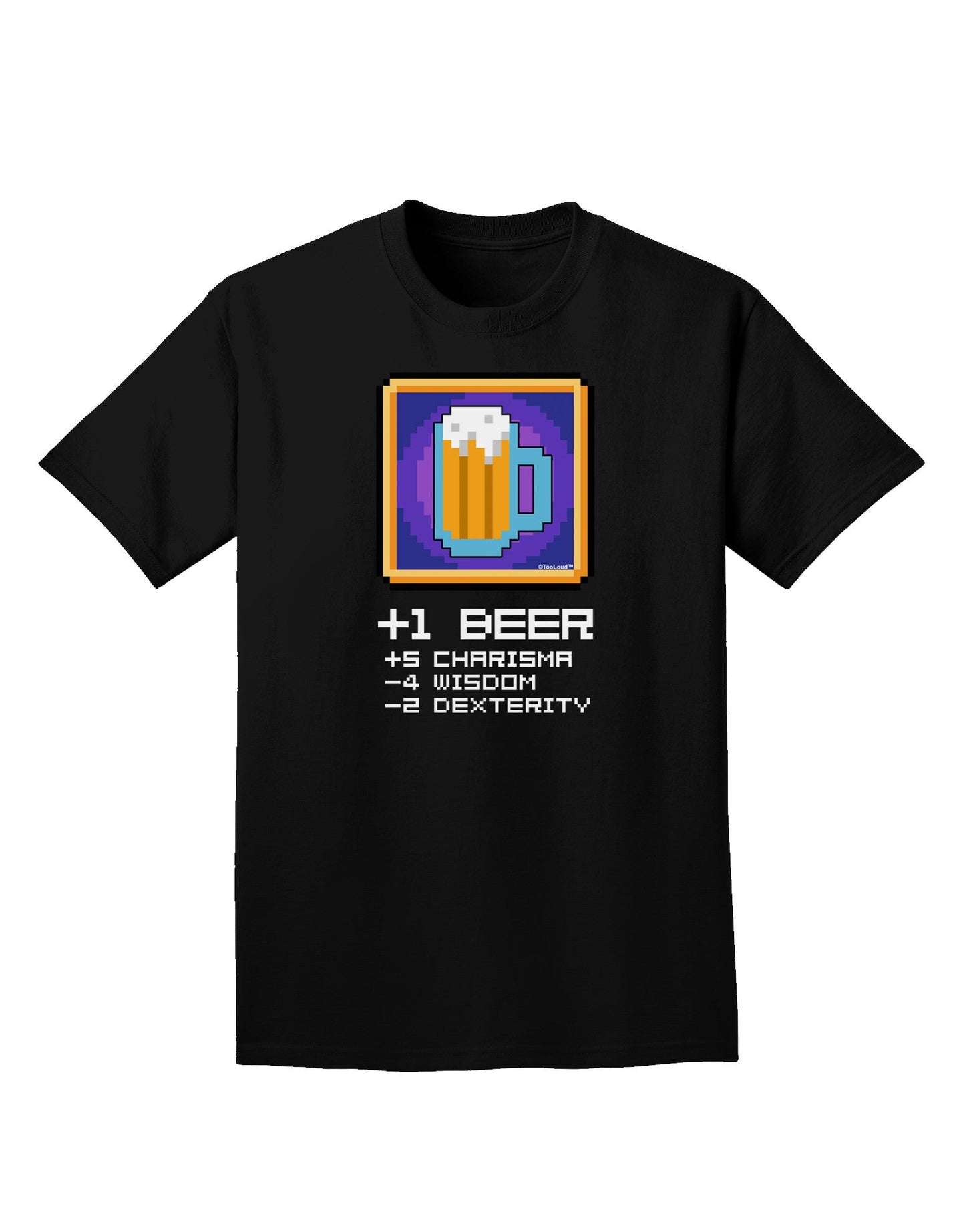 Pixel Beer Item Adult Dark T-Shirt-Mens T-Shirt-TooLoud-Black-Small-Davson Sales