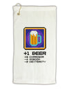 Pixel Beer Item Micro Terry Gromet Golf Towel 11&#x22;x19-Golf Towel-TooLoud-White-Davson Sales