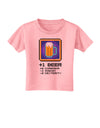 Pixel Beer Item Toddler T-Shirt-Toddler T-Shirt-TooLoud-Candy-Pink-2T-Davson Sales