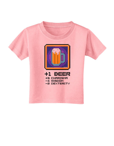 Pixel Beer Item Toddler T-Shirt-Toddler T-Shirt-TooLoud-Candy-Pink-2T-Davson Sales