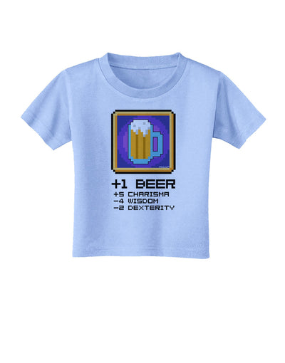 Pixel Beer Item Toddler T-Shirt-Toddler T-Shirt-TooLoud-Aquatic-Blue-2T-Davson Sales