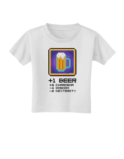 Pixel Beer Item Toddler T-Shirt-Toddler T-Shirt-TooLoud-White-2T-Davson Sales