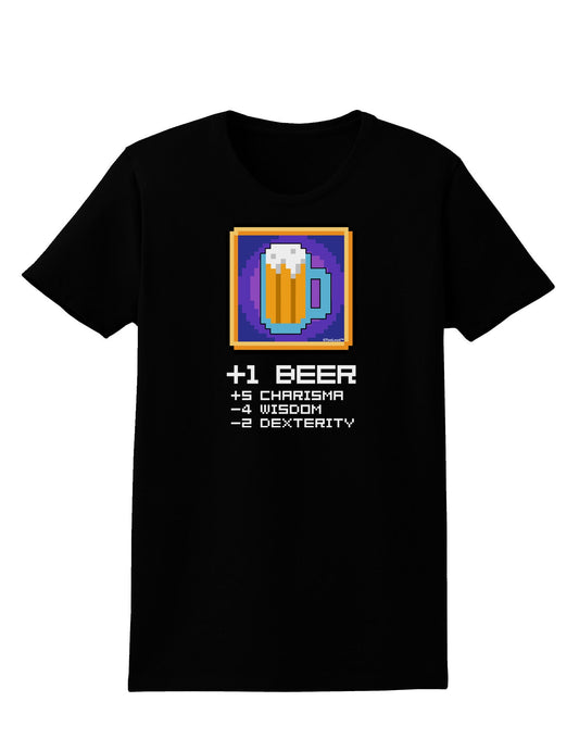 Pixel Beer Item Womens Dark T-Shirt-TooLoud-Black-X-Small-Davson Sales