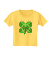 Pixel Four Leaf Clover Toddler T-Shirt-Toddler T-Shirt-TooLoud-Yellow-2T-Davson Sales