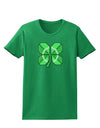 Pixel Four Leaf Clover Womens Dark T-Shirt-TooLoud-Kelly-Green-X-Small-Davson Sales