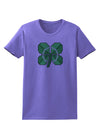 Pixel Four Leaf Clover Womens T-Shirt-Womens T-Shirt-TooLoud-Violet-X-Small-Davson Sales