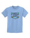 Pixel Happy St Patricks Day Childrens T-Shirt-Childrens T-Shirt-TooLoud-Light-Blue-X-Small-Davson Sales