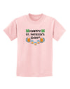 Pixel Happy St Patricks Day Childrens T-Shirt-Childrens T-Shirt-TooLoud-PalePink-X-Small-Davson Sales