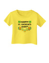 Pixel Happy St Patricks Day Infant T-Shirt-Infant T-Shirt-TooLoud-Yellow-06-Months-Davson Sales