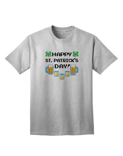 Pixel Happy St. Patrick's Day Premium Adult T-Shirt - Limited Edition-Mens T-shirts-TooLoud-AshGray-Small-Davson Sales